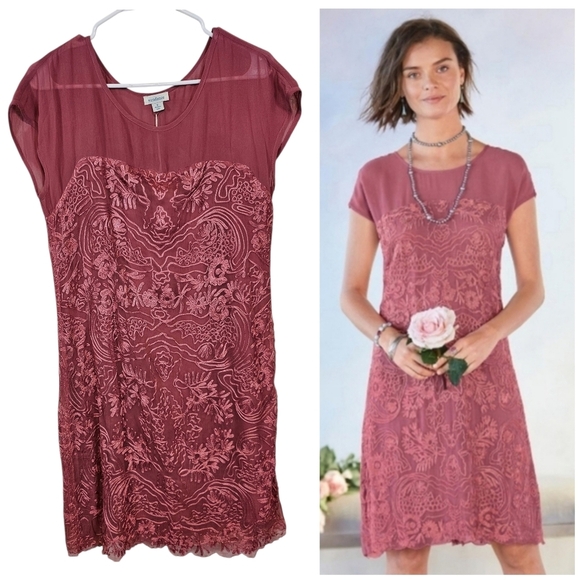 Sundance Dresses & Skirts - Sundance Lilian Rose Embroidered Mesh Dress